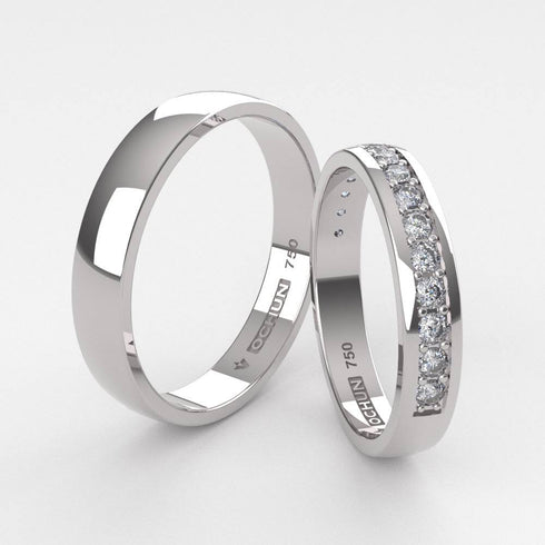 Merak - Anillos De Matrimonio Oro 18K - Ochun Joyeros - Ochun Joyeros