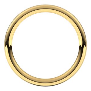 18K Yellow 2 mm Full Round Comfort-Fit Band