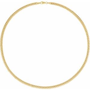 14K Yellow 4.35 mm Miami Cuban Curb 20" Chain