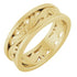 14K Yellow 5.8 mm Floral Band Size 7