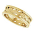 14K Yellow 5.8 mm Floral Band Size 7
