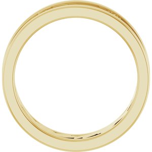 14K Yellow 5.8 mm Floral Band Size 7