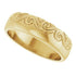 14K Yellow 6 mm Sculptural Band Size 10