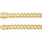 14K Yellow 7.4 mm Monaco Edge Curb 22" Chain