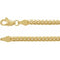 14K Yellow 3.3 mm Cuban Link Curb 18" Chain