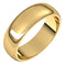 18K Yellow 6 mm Half Round Band Size 10