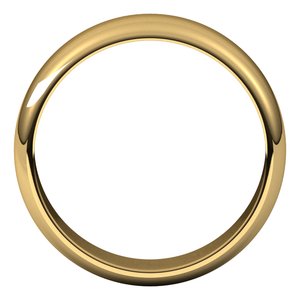 18K Yellow 6 mm Half Round Band Size 10