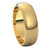 18K Yellow 6 mm Half Round Band Size 10