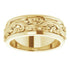 14K Yellow 7 mm Sculptural Band Size 7.5