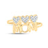 10k YELLOW GOLD 1/10 CTW DIAMOND P1 GIFT | MOM HEART RING