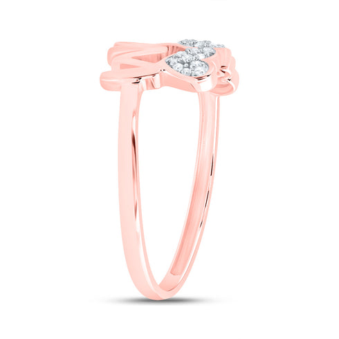 10k ROSE GOLD 1/10 CTW DIAMOND P1 GIFT | MOM HEART RING