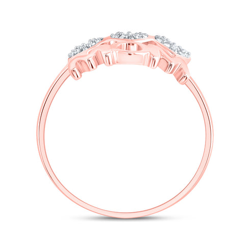 10k ROSE GOLD 1/10 CTW DIAMOND P1 GIFT | MOM HEART RING