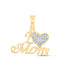 10k YELLOW GOLD 1/12CTW DIAMOND P1 GIFT | MOM PENDANT