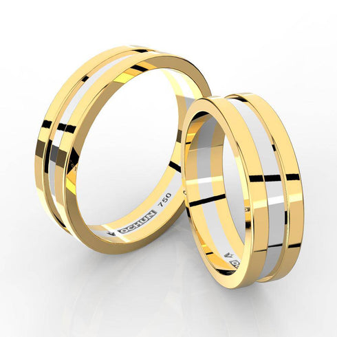 Brisa - Anillos de Matrimonio Oro 18K - Ochun Joyeros - Ochun Joyeros