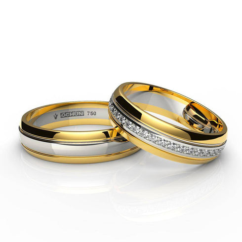 Pranay Eternity - Anillos de Matrimonio Oro 18K - Ochun Joyeros - Ochun Joyeros