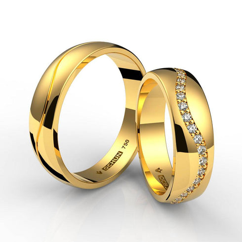 Maia - Anillos de Matrimonio Oro 18K - Ochun Joyeros - Ochun Joyeros