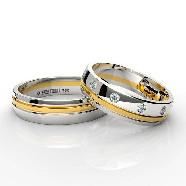 Xaria - Anillos de Matrimonio Oro 18K - Ochun Joyeros - Ochun Joyeros