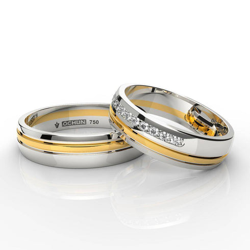 Xaria Medium - Anillos de Matrimonio Oro 18K - Ochun Joyeros - Ochun Joyeros
