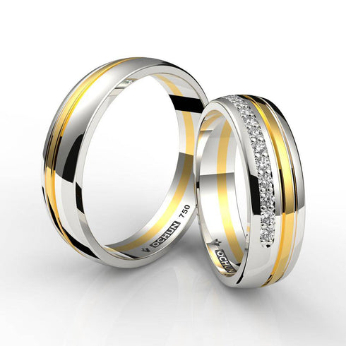 Xaria Medium - Anillos de Matrimonio Oro 18K - Ochun Joyeros - Ochun Joyeros