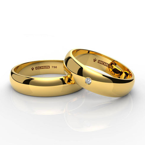 Darrell - Anillos de Matrimonio Oro 18K - Ochun Joyeros - Ochun Joyeros