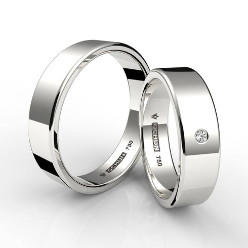 Aroha - Anillos de Matrimonio Oro 18K - Ochun Joyeros - Ochun Joyeros