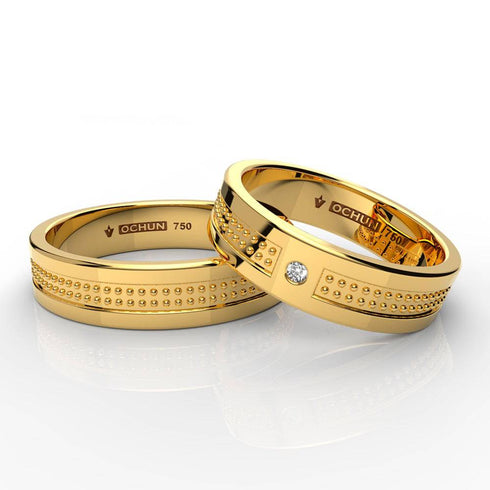 Ishtar - Anillos de Matrimonio Oro 18K - Ochun Joyeros - Ochun Joyeros
