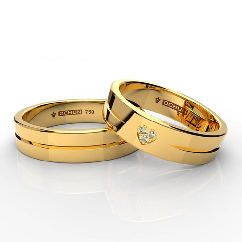 Amadis - Anillos de Matrimonio Oro 18K - Ochun Joyeros - Ochun Joyeros