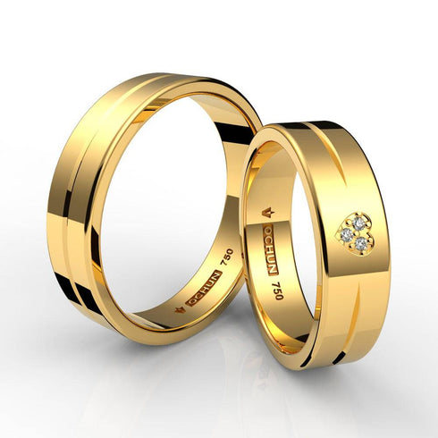 Amadis - Anillos de Matrimonio Oro 18K - Ochun Joyeros - Ochun Joyeros