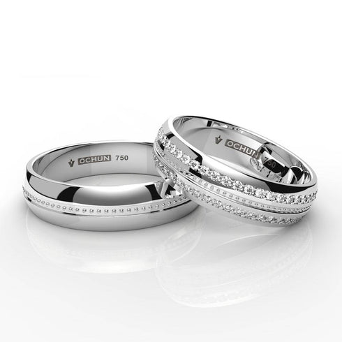 Malia - Anillos de Matrimonio Oro 18K - Ochun Joyeros - Ochun Joyeros