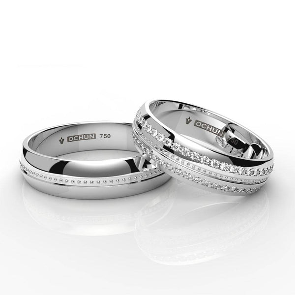 Malia - Anillos de Matrimonio Oro 18K - Ochun Joyeros - Ochun Joyeros