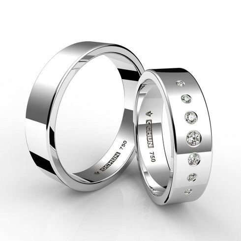 Crescente - Anillos de Matrimonio Oro 18K - Ochun Joyeros - Ochun Joyeros