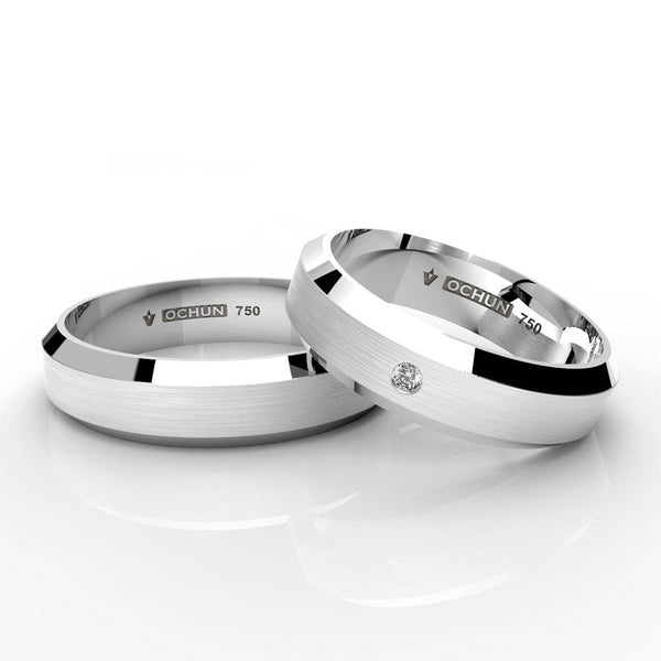 Connor - Anillos De Matrimonio Oro 18K - Ochun Joyeros - Ochun Joyeros