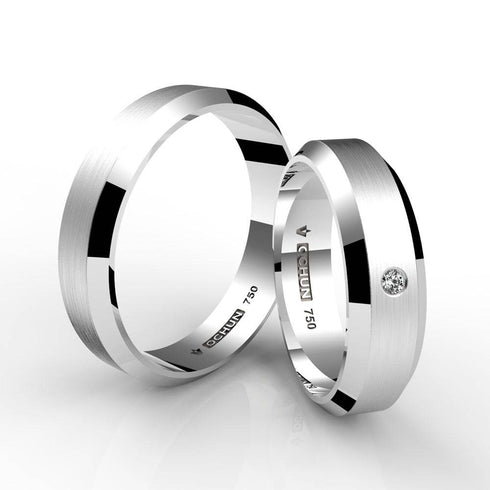 Connor - Anillos De Matrimonio Oro 18K - Ochun Joyeros - Ochun Joyeros