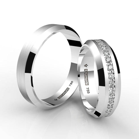 Connor Pietre - Anillos De Matrimonio Oro 18K - Ochun Joyeros - Ochun Joyeros