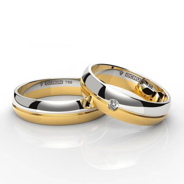Kárita - Anillos De Matrimonio Oro 18K - Ochun Joyeros - Ochun Joyeros