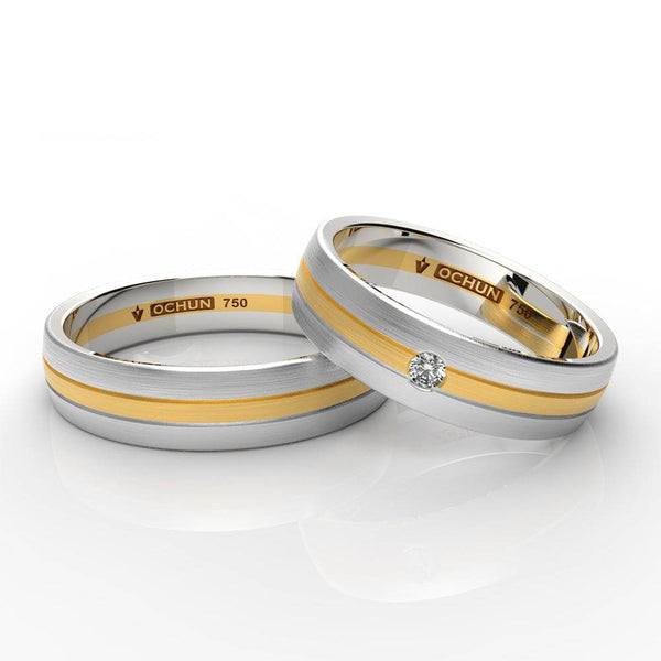 Ife - Anillos De Matrimonio Oro 18K - Ochun Joyeros - Ochun Joyeros