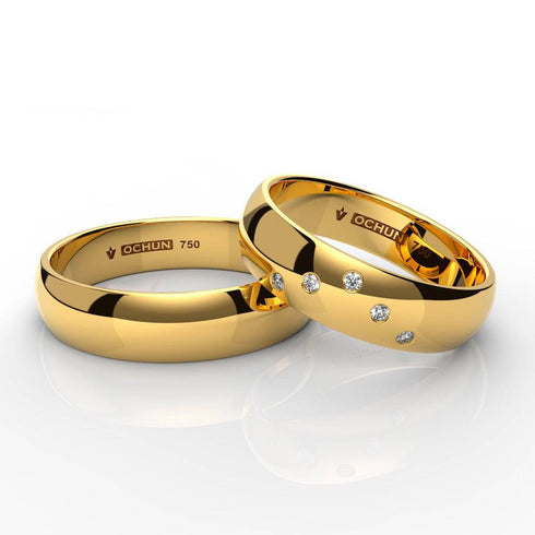 Neitya - Anillos De Matrimonio Oro 18K - Ochun Joyeros - Ochun Joyeros