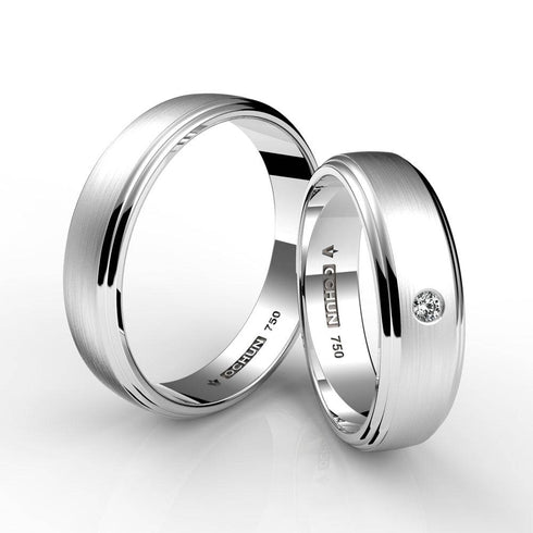 Priyala - Anillos De Matrimonio Oro 18K - Ochun Joyeros - Ochun Joyeros