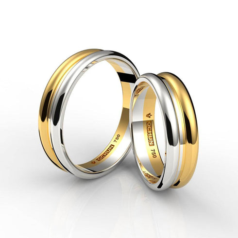 Alana - Anillos De Matrimonio Oro 18K - Ochun Joyeros - Ochun Joyeros