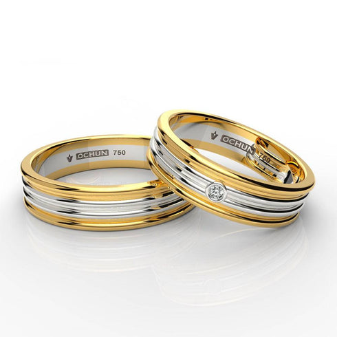 Gabir - Anillos de Matrimonio Oro 18K - Ochun Joyeros - Ochun Joyeros