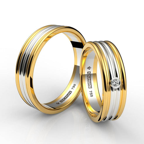 Gabir - Anillos de Matrimonio Oro 18K - Ochun Joyeros - Ochun Joyeros