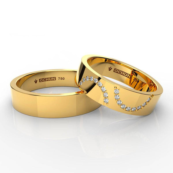 Heber - Anillos de Matrimonio Oro 18K - Ochun Joyeros - Ochun Joyeros