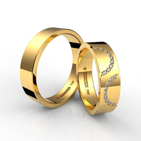Heber - Anillos de Matrimonio Oro 18K - Ochun Joyeros - Ochun Joyeros