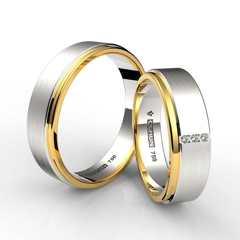 Jahdiel - Anillos de Matrimonio Oro 18K - Ochun Joyeros - Ochun Joyeros