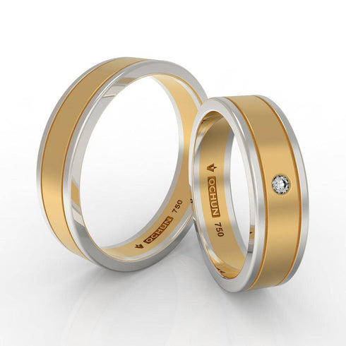 Eyad - Anillos de Matrimonio Oro 18K - Ochun Joyeros - Ochun Joyeros