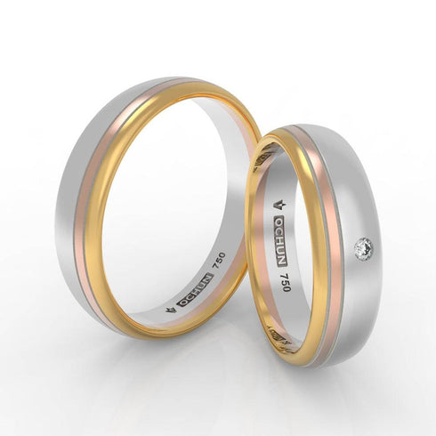 Ozara - Anillos de Matrimonio Oro 18K - Ochun Joyeros - Ochun Joyeros