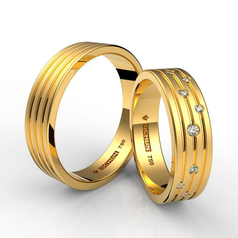 Bahir - Anillos De Matrimonio Oro 18K - Ochun Joyeros - Ochun Joyeros