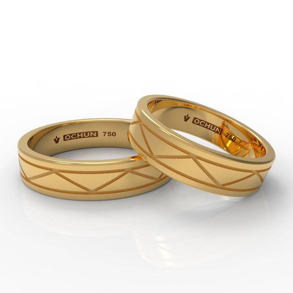 Zycie - Anillos De Matrimonio Oro 18K - Ochun Joyeros - Ochun Joyeros