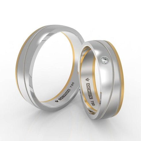 Arash - Anillos De Matrimonio Oro 18K - Ochun Joyeros - Ochun Joyeros