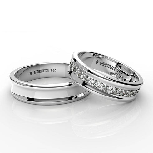 Gaia - Anillos De Matrimonio Oro 18K - Ochun Joyeros - Ochun Joyeros